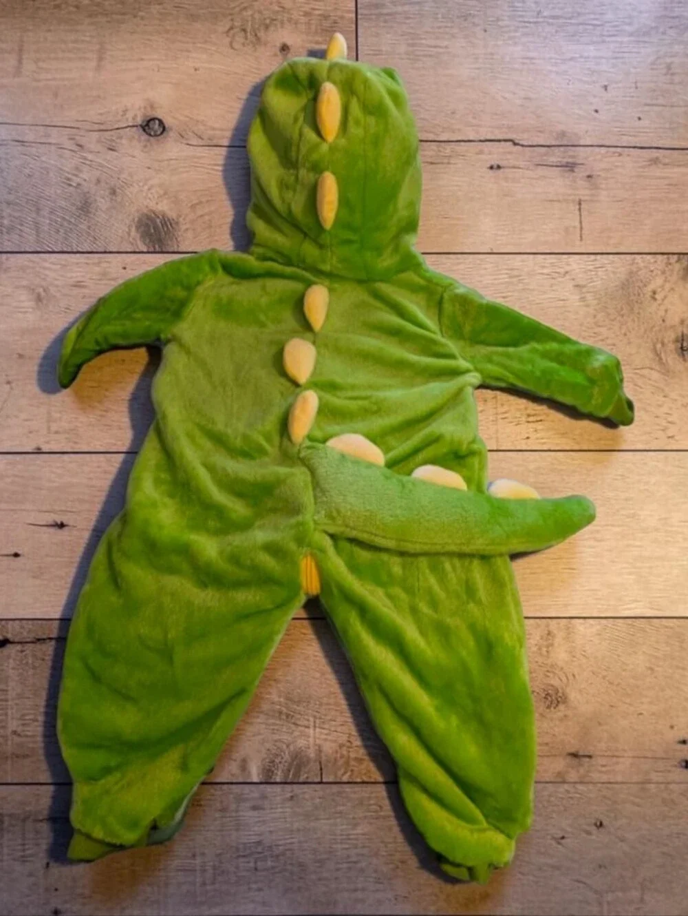 Unisex Baby Dragon Green Onesie Zipper Pajama, New